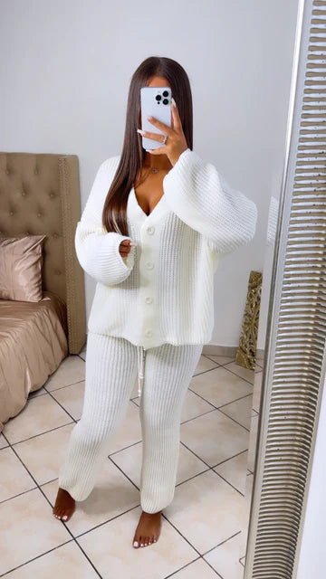 S&L Cozy Knit Set - Cardigan & Pants